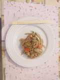 Pasta al jengibre con pollo