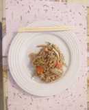 Pasta al jengibre con pollo