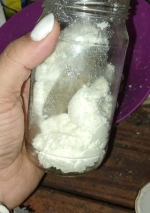 Una foto de Queso crema casero. Con leche en polvo