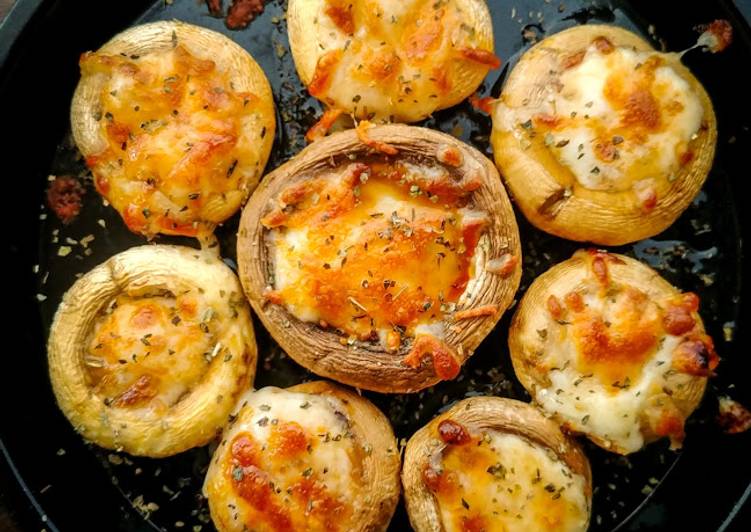 Mozzarella Stuffed Mushrooms