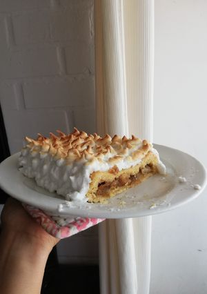 Una foto de Pie de manzana