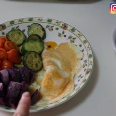 A picture of Eggs, Vegetable, Sweet Potato.