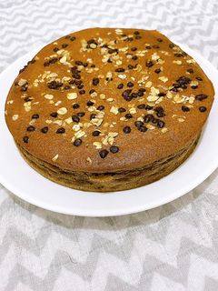 Hình của món Bánh chuối yến mạch cacao.