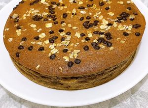 Hình của món Bánh chuối yến mạch cacao.