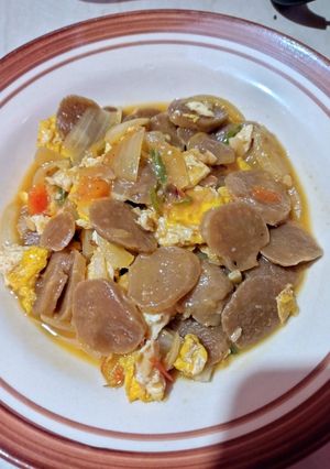 Foto resep Tumis Bakso Telur Saos Barbeque yang Simple