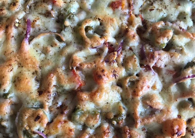 Recipe of Any-night-of-the-week Rainbow pizza #eattherainbow