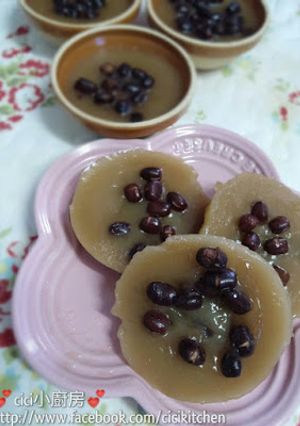 Cici甜品記錄: 懷舊紅豆砵仔糕 的食譜成品照片