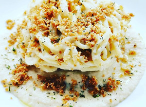 Foto di Spaghetti con crema di cavolfiore al vapore