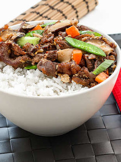 Foto resep Resep Rice Bowl Daging Jamur