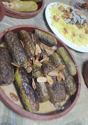 صورة لوصفة مخشي الكوسا مع اللبن