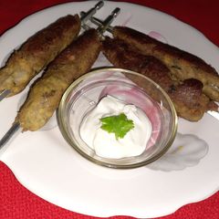 A picture of Raw banana seekh kabab.