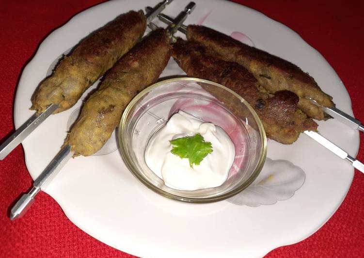 Raw banana seekh kabab