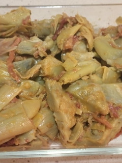 Una foto de Alcachofas congeladas con jamón en Monsieur Cuisine