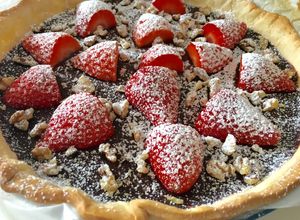 Una foto de Tarta fácil de chocolate y masa brisa