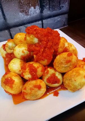Foto resep Telor sambal tomat