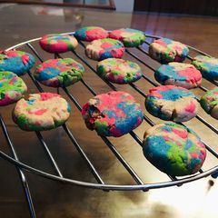A picture of Rainbow cookies.