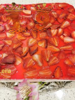 عکسی از دستور چیز کیک توت فرنگی