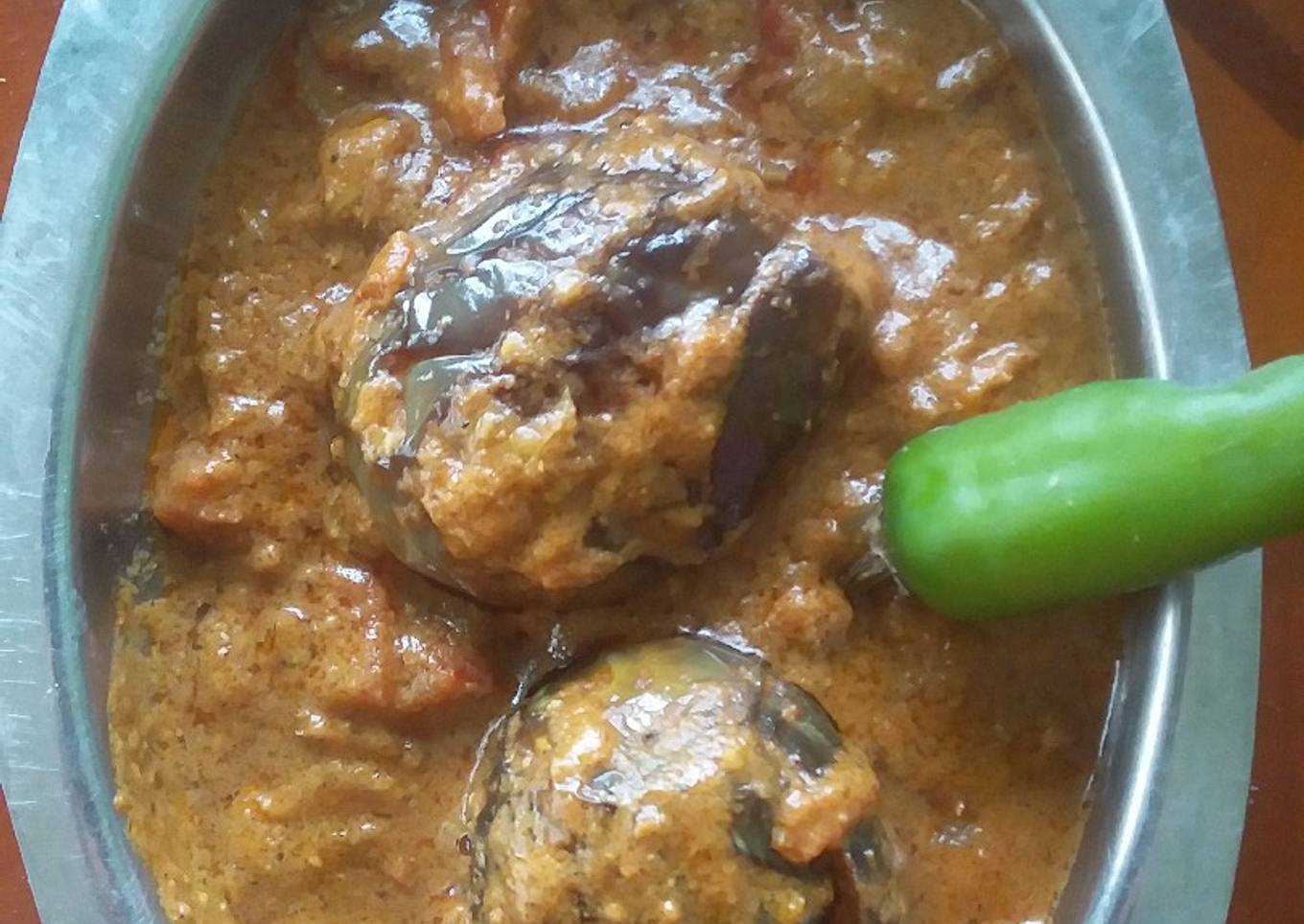 Sesame seed and groundnut brinjal gravy