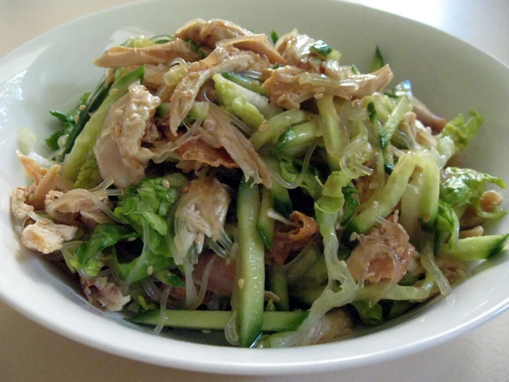 Easy Way Make Recipe Chicken Harusame Salad that is Can Pamper Your Tongue, Delicious}