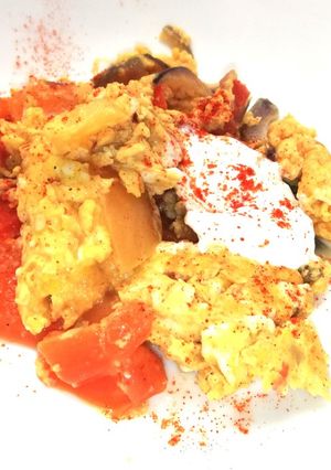 Téli tojásos lecsó recept fotója