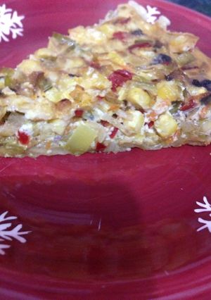 Una foto de Tarta de puerro fácil