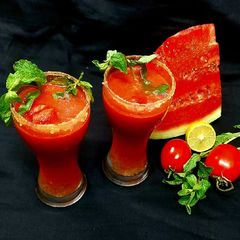 Tomato Melon Juice A picture of Tomato Melon Juice.
