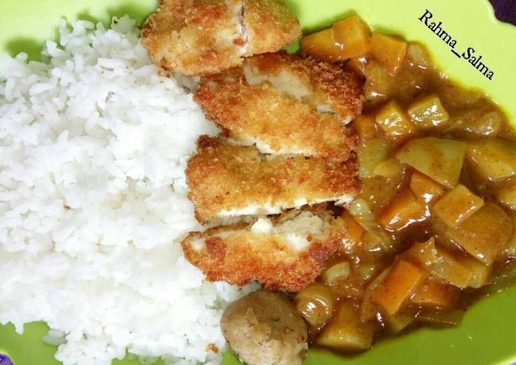 Cara termudah untuk Membuat EnakChicken katsu curry