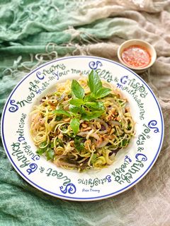 Hình của món Gỏi Hoa Chuối Da Heo.