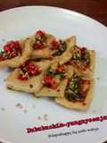 Dububuchim-yangnyeomjang aka Pan Fried Tofu with Spicy Sauces