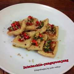 รูปของ Dububuchim-yangnyeomjang aka Pan Fried Tofu with Spicy Sauces