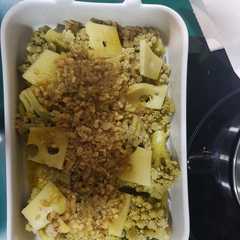 Una foto de Rumanescu al horno con nueces y queso