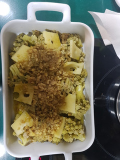 Una foto de Rumanescu al horno con nueces y queso