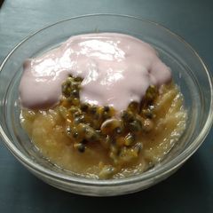 A picture of Mashed ripe bananas.