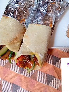 A picture of Beef shawarma.