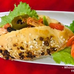 A picture of Whosayna’s Chicken Tikka Subway Sandwich.