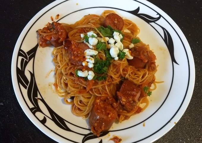 Recipe of Quick Sun dried tomatoes with angel hair pasta