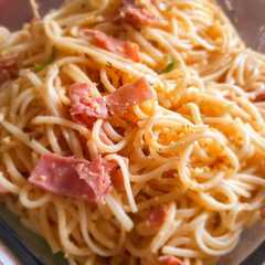 Una foto de Fideos Carbonara