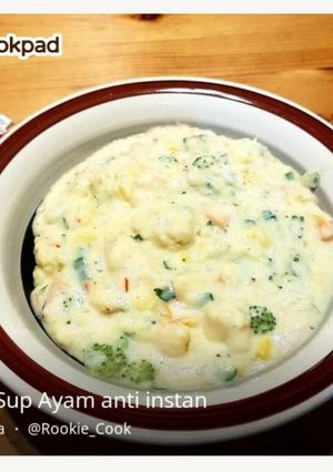 Foto resep Sup Krim Ayam anti instan