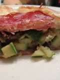Strudel salato, zucchina melanzana e coppa