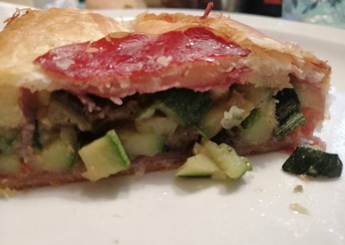 Ricetta di Ultimate Strudel salato, zucchina melanzana e coppa