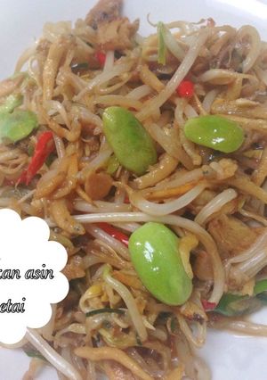 Foto resep Tumis Toge Ikan Asin dengan Petai