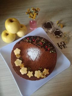 عکسی از دستور کیک سیب یک تخم مرغی