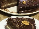 Tarta de chocolate, vainilla y nueces 🥜