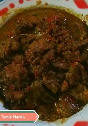 Foto resep 018. Resep Empal Tumis Merah