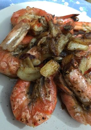🧈🦐 蒜香牛油煎虎蝦 的食譜成品照片