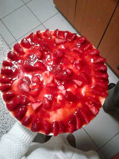 Una foto de Cheesecake de Fresas