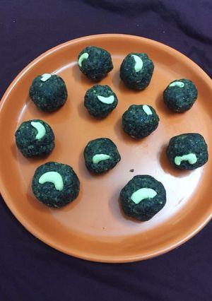 A picture of Healthy Millets sesame almond ladoo.
