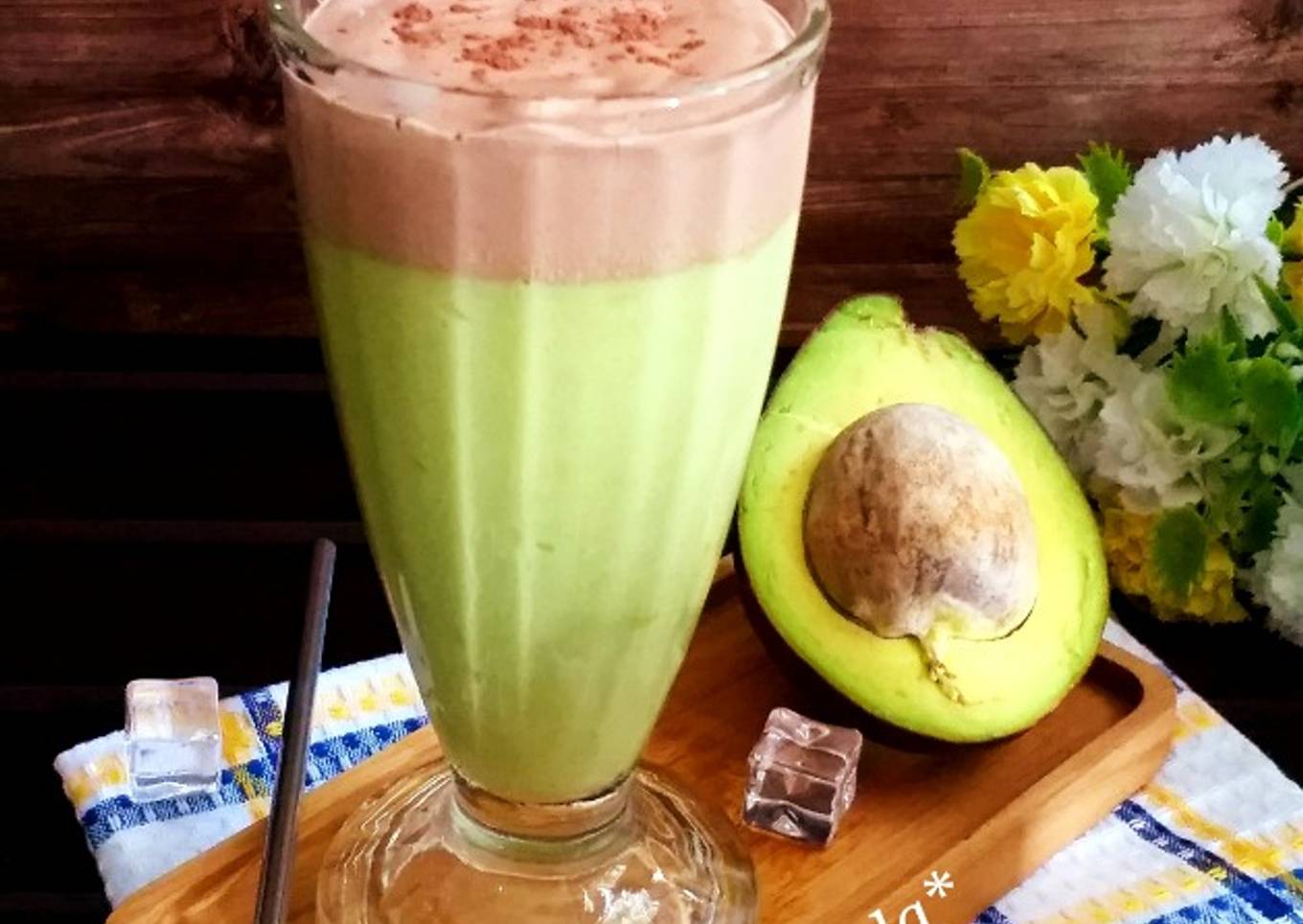 Jus Alpukat Dalgona Milo