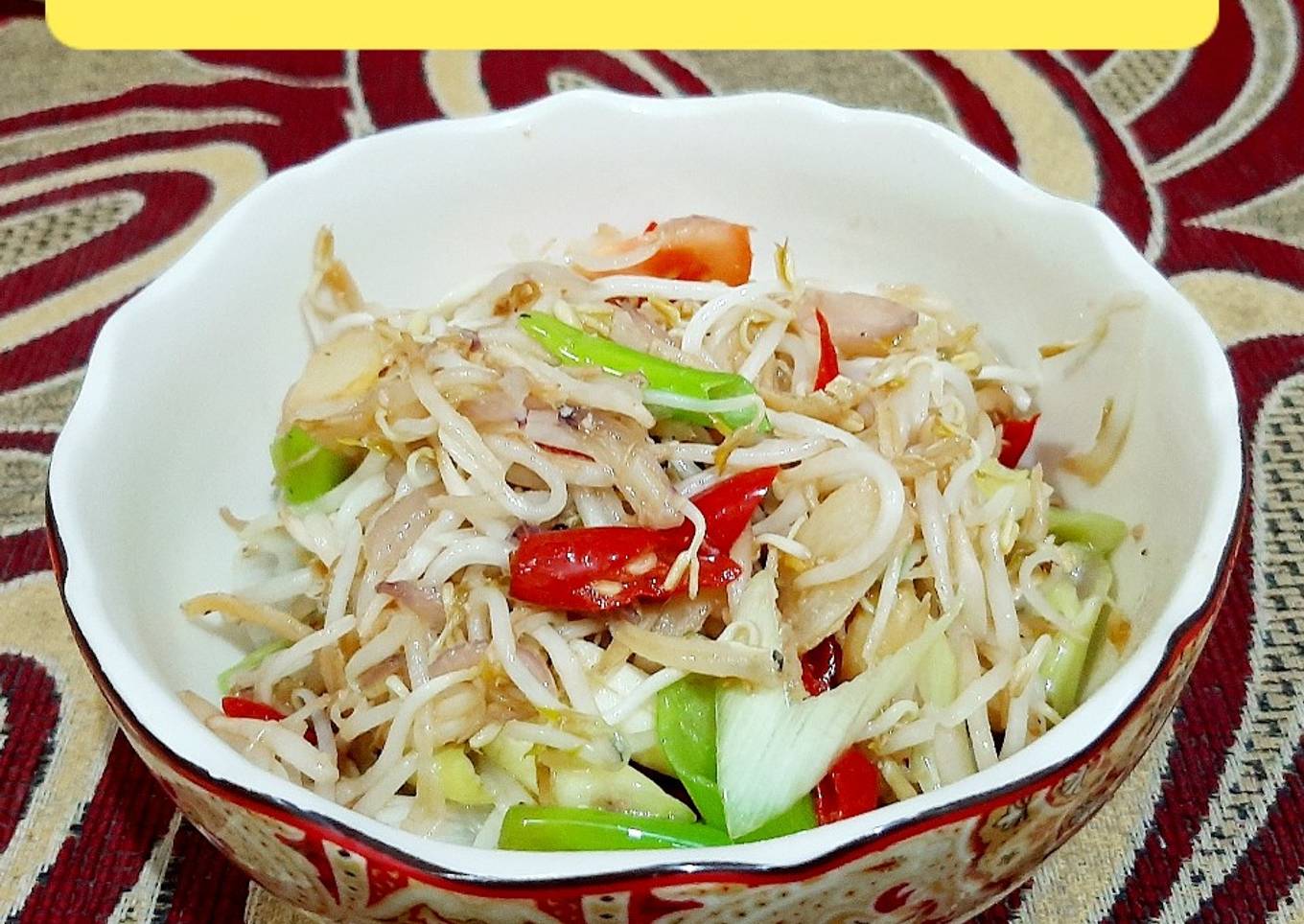 Tumis Taoge Teri Medan