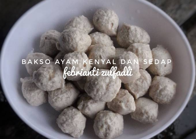 Resep Bakso Ayam Kenyal Mental Dan Padat Oleh Febrianti Zulfadli Cookpad